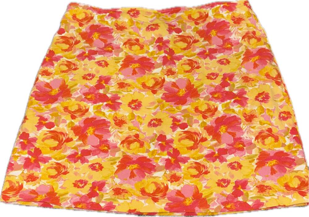 Old Navy Bright Floral Mini Skirt Size L